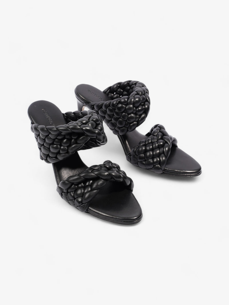  Bottega Veneta Intrecciato Curve Black Leather EU 37.5 UK 4.5