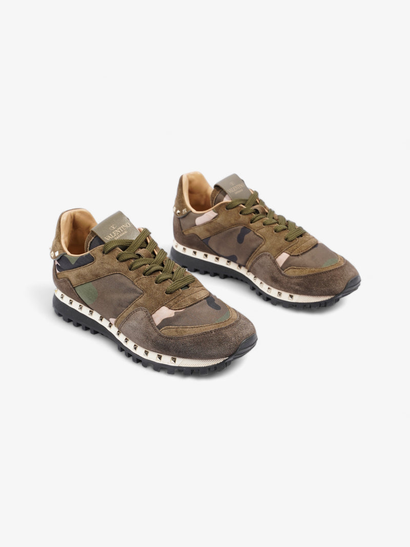  Valentino Rockstud Green Camo Suede EU 36.5 UK 3.5