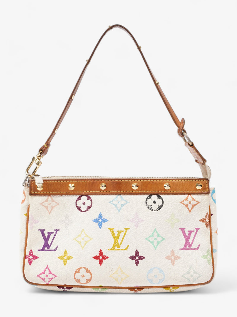  Pochette Accessoires White / Multicolour Coated Canvas