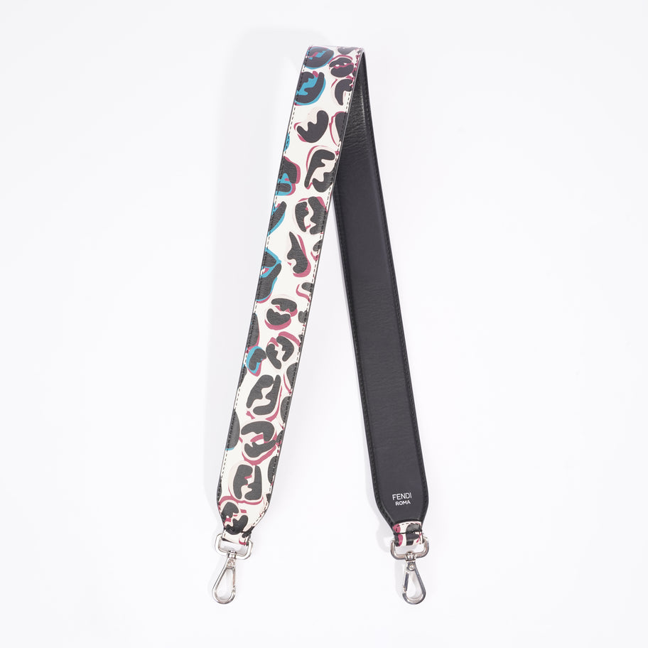 Fendi Strap You Multi FF Print / Black Leather Image 1