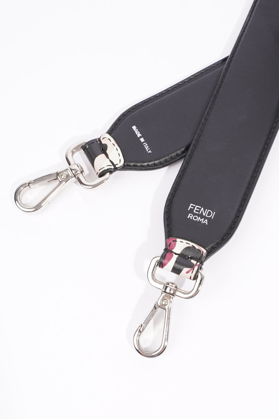 Fendi Strap You Multi FF Print / Black Leather Image 3