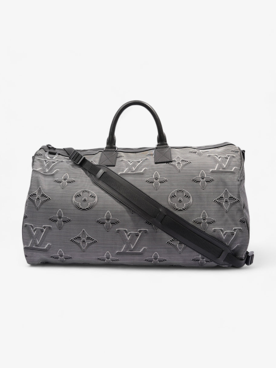 Reversible Keepall Bandouliere Black & White 3D Monogram Nylon 50 Image 1