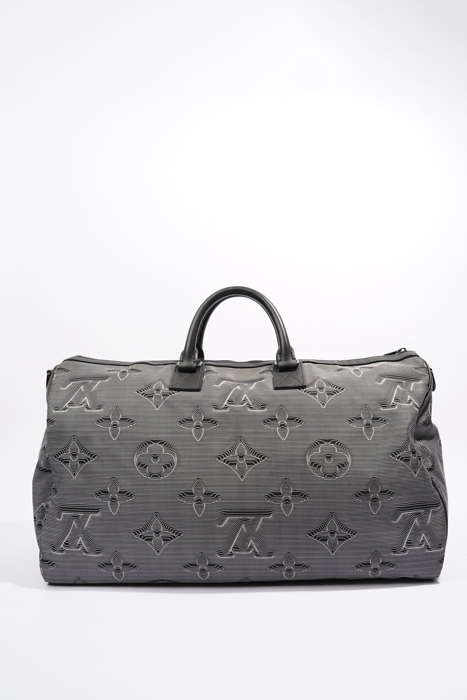 Reversible Keepall Bandouliere Black & White 3D Monogram Nylon 50 Image 4