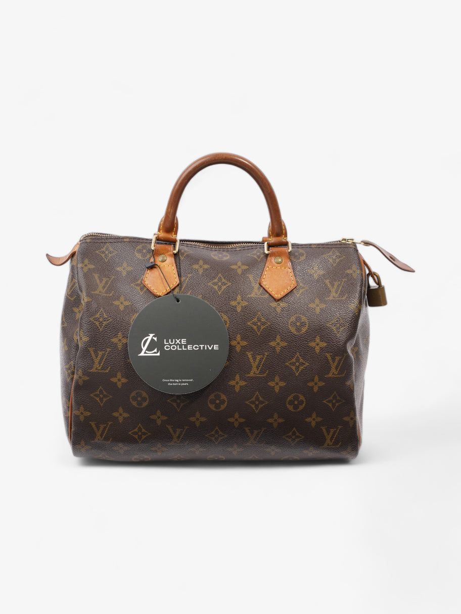 Louis Vuitton Speedy Brown / Monogram Coated Canvas 30 Image 12