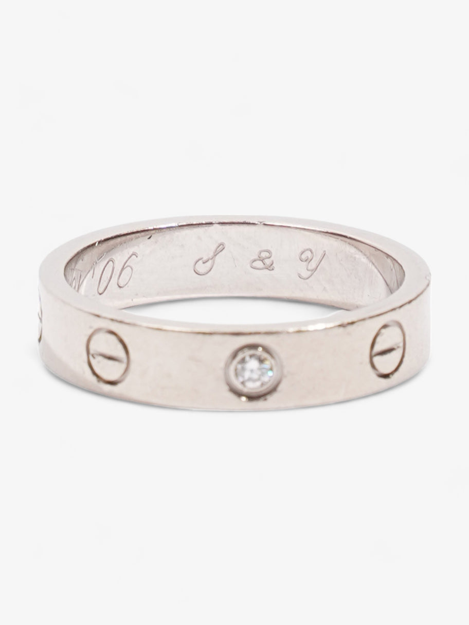 Wedding LOVE Band With Diamond White Gold White Gold 51 Image 7