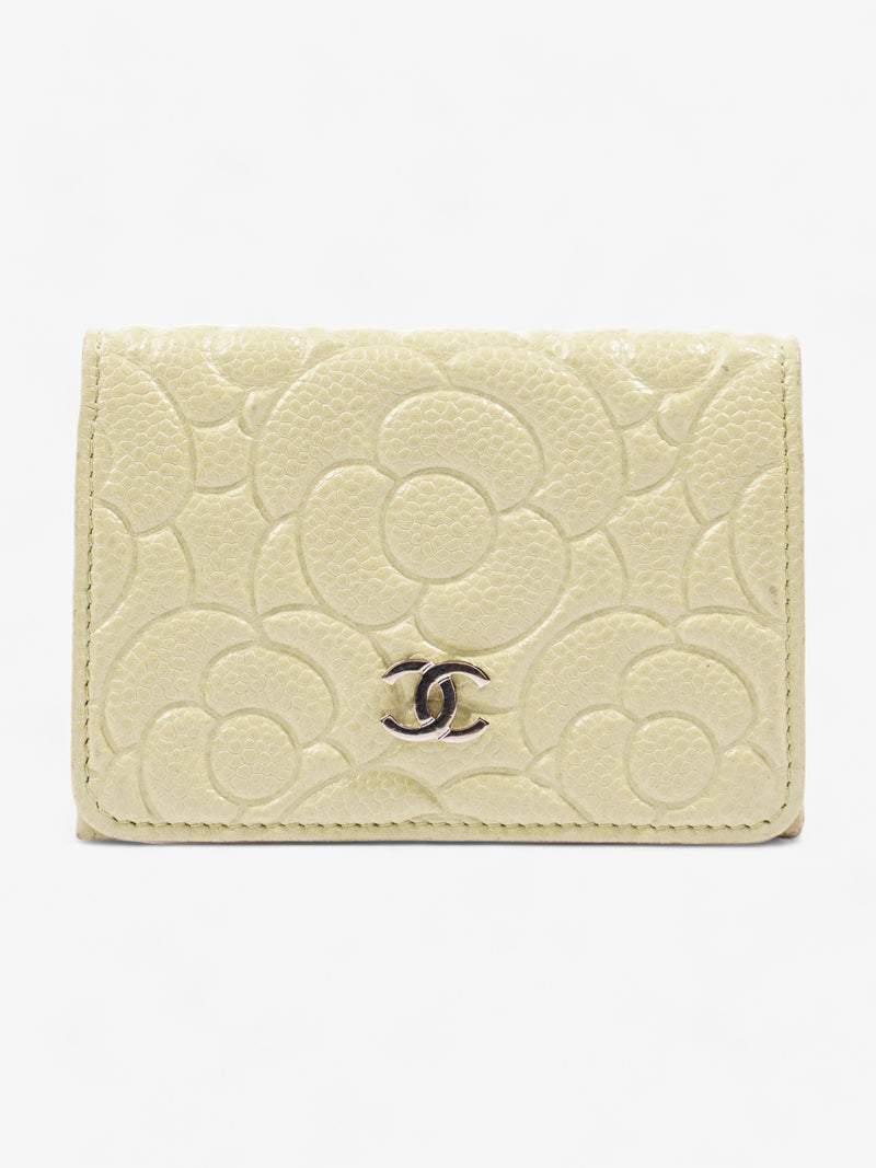  Camelia Wallet Beige Caviar Leather