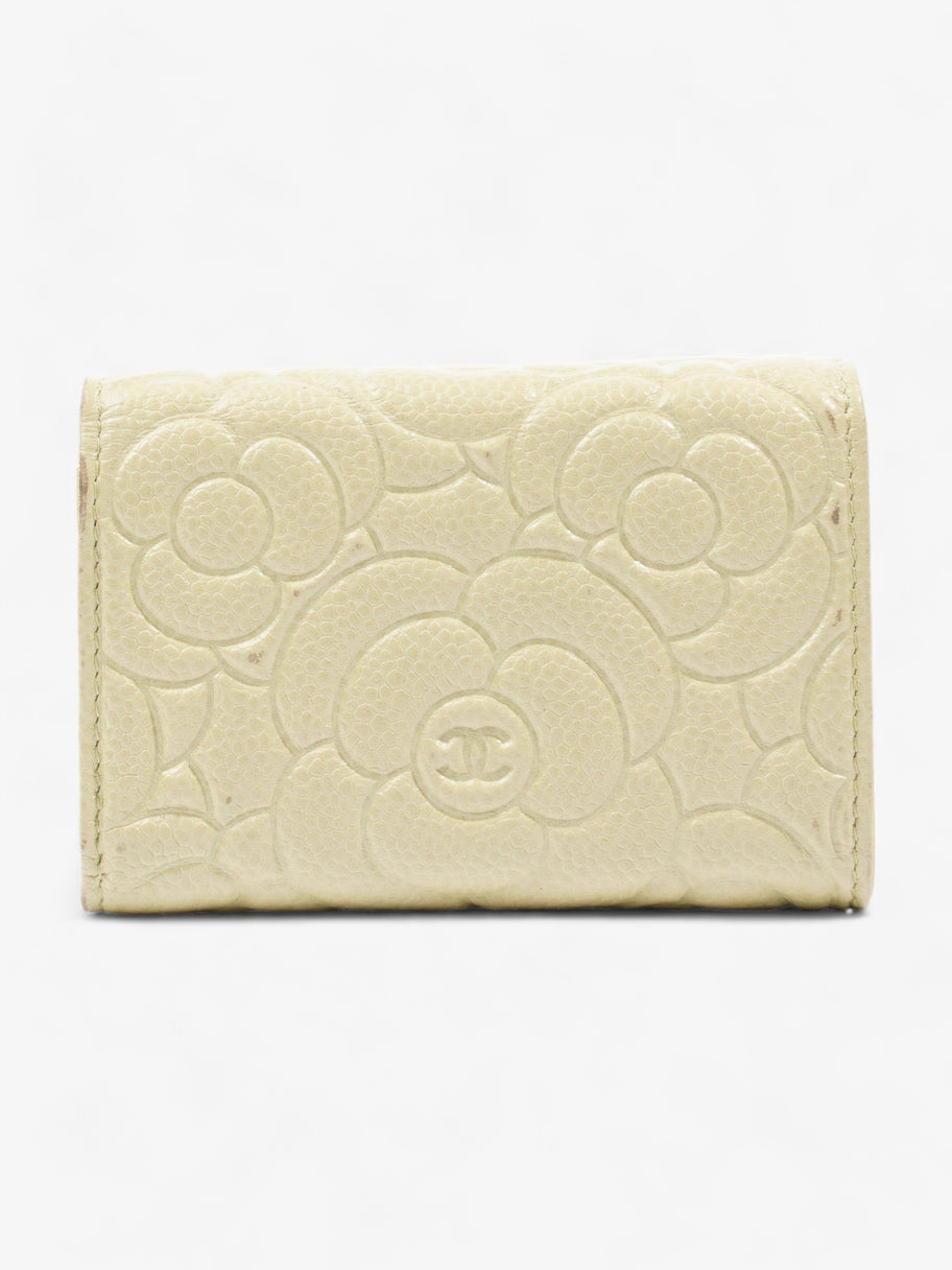 Camelia Wallet Beige Caviar Leather Image 3