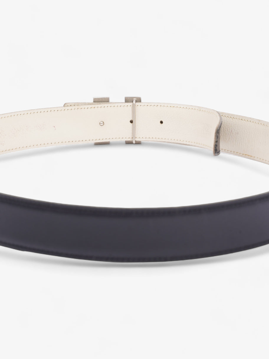 H Belt Black / Cream Leather 78 Image 6