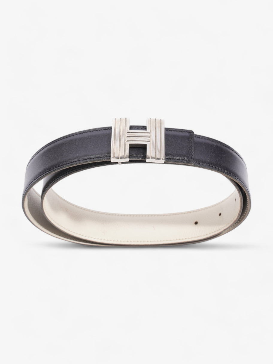 H Belt Black / Cream Leather 78 Image 7