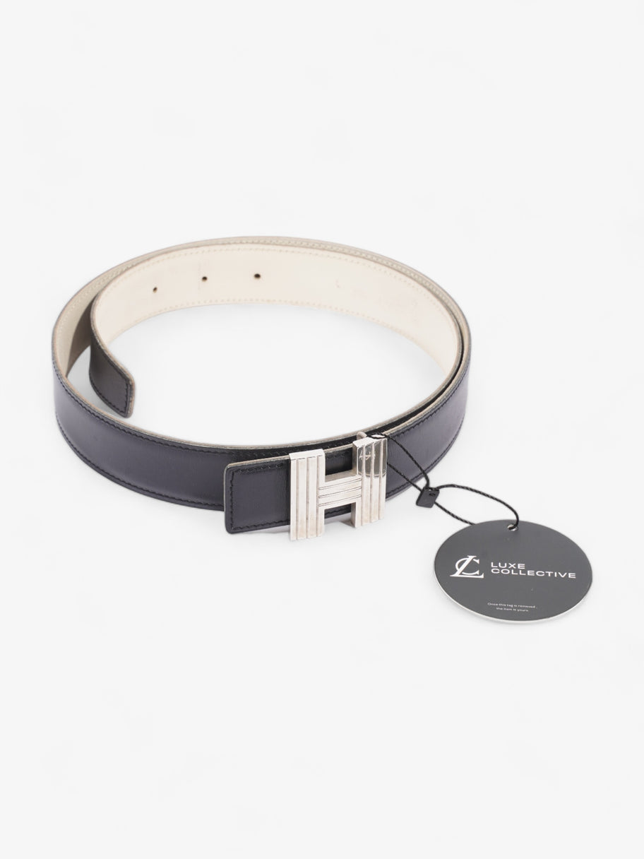 H Belt Black / Cream Leather 78 Image 9