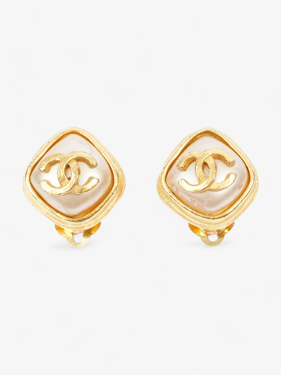 Coco Mark 97A Earrings Gold Gold Plated 2cm Image 1