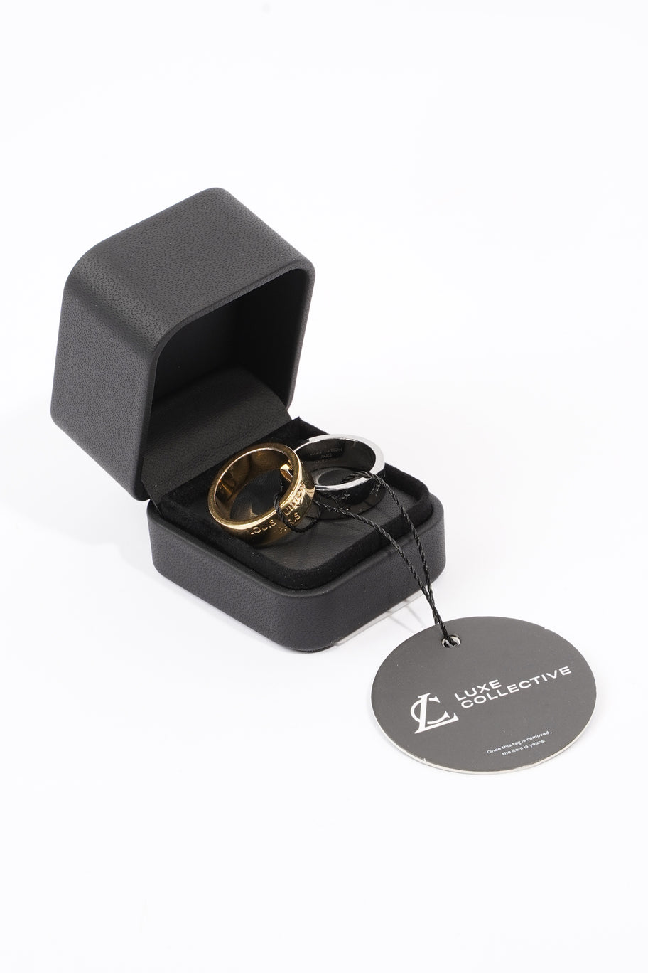 Louis Vuitton Berg LV Instinct Rings Gold / Silver Gold Plated L Image 5