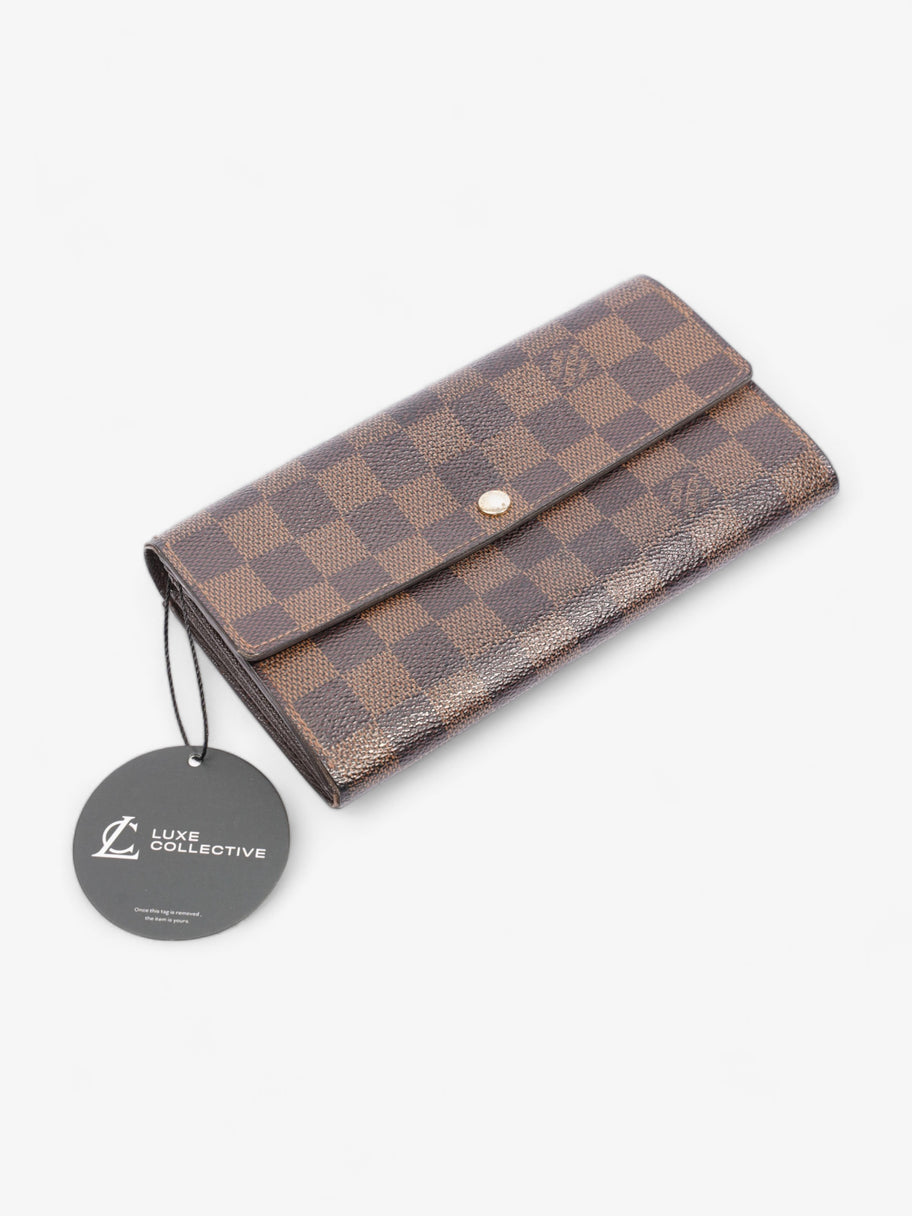 Portefeuille Sarah Wallet Damier Ebene Coated Canvas Image 10