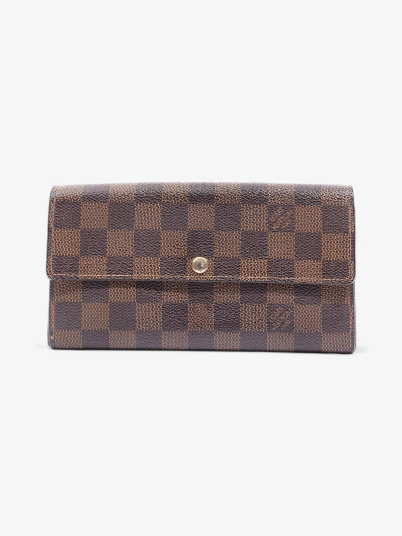  Portefeuille Sarah Wallet Damier Ebene Coated Canvas