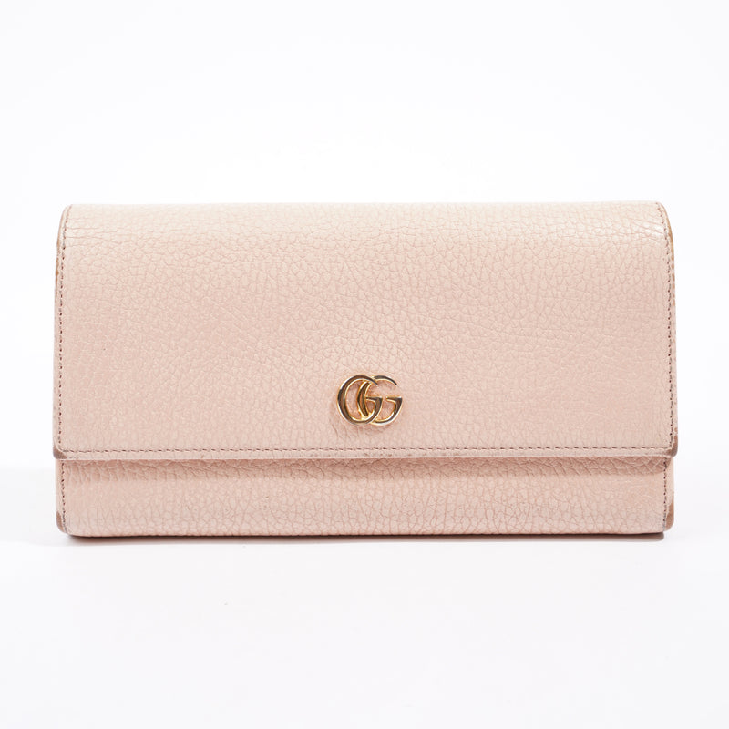  Gucci Marmont Long Wallet Pink Leather