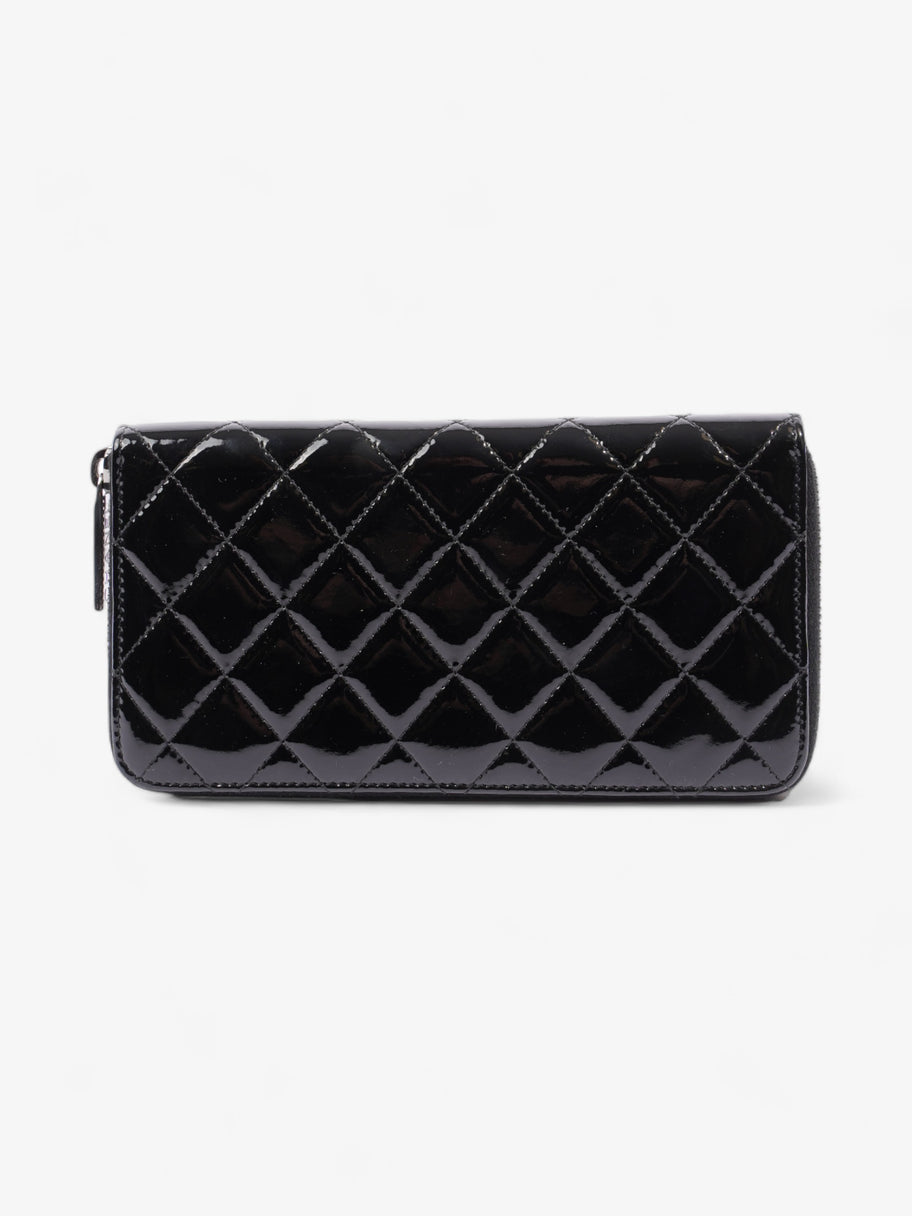 Brilliant Zip Around Wallet Black Patent Leather Image 3