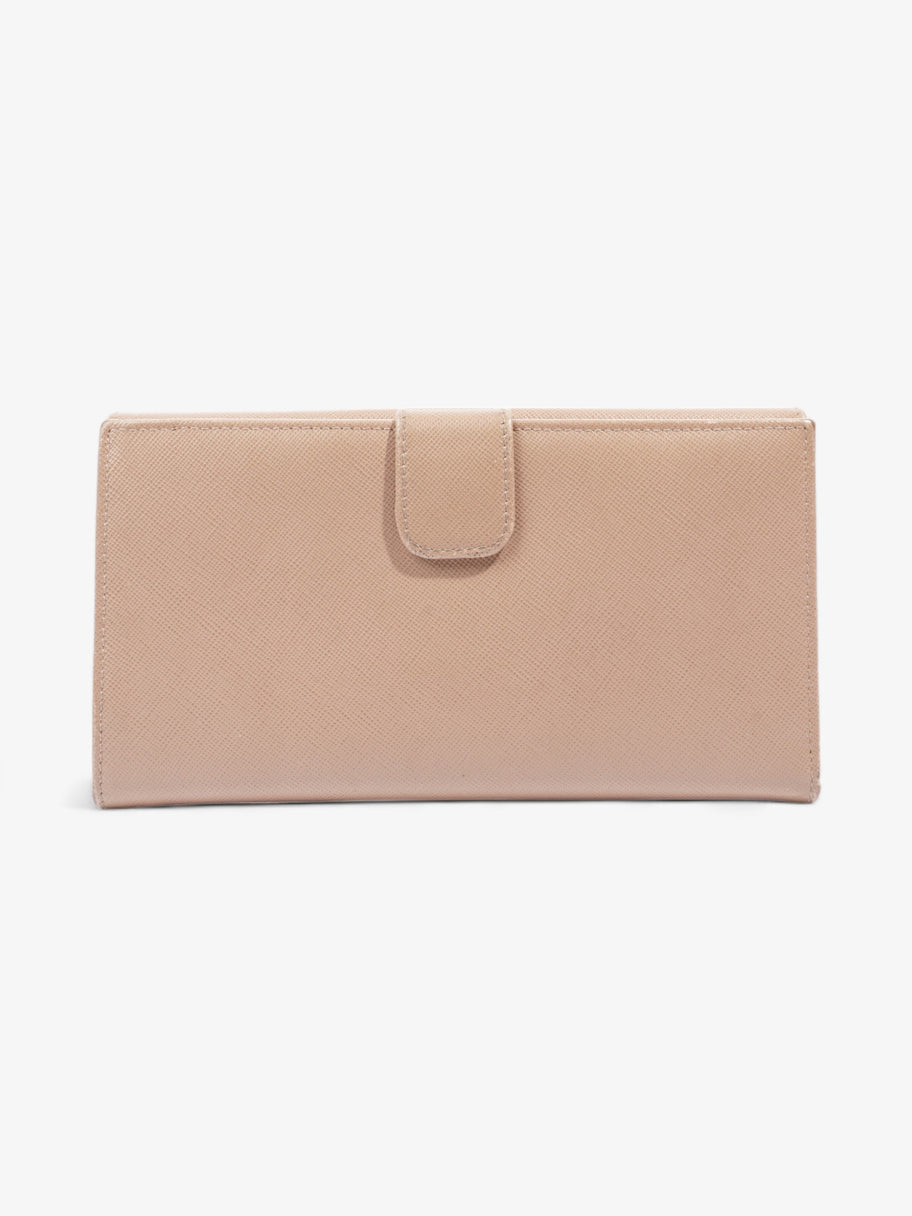 Long Wallet Beige Saffiano Leather Image 3