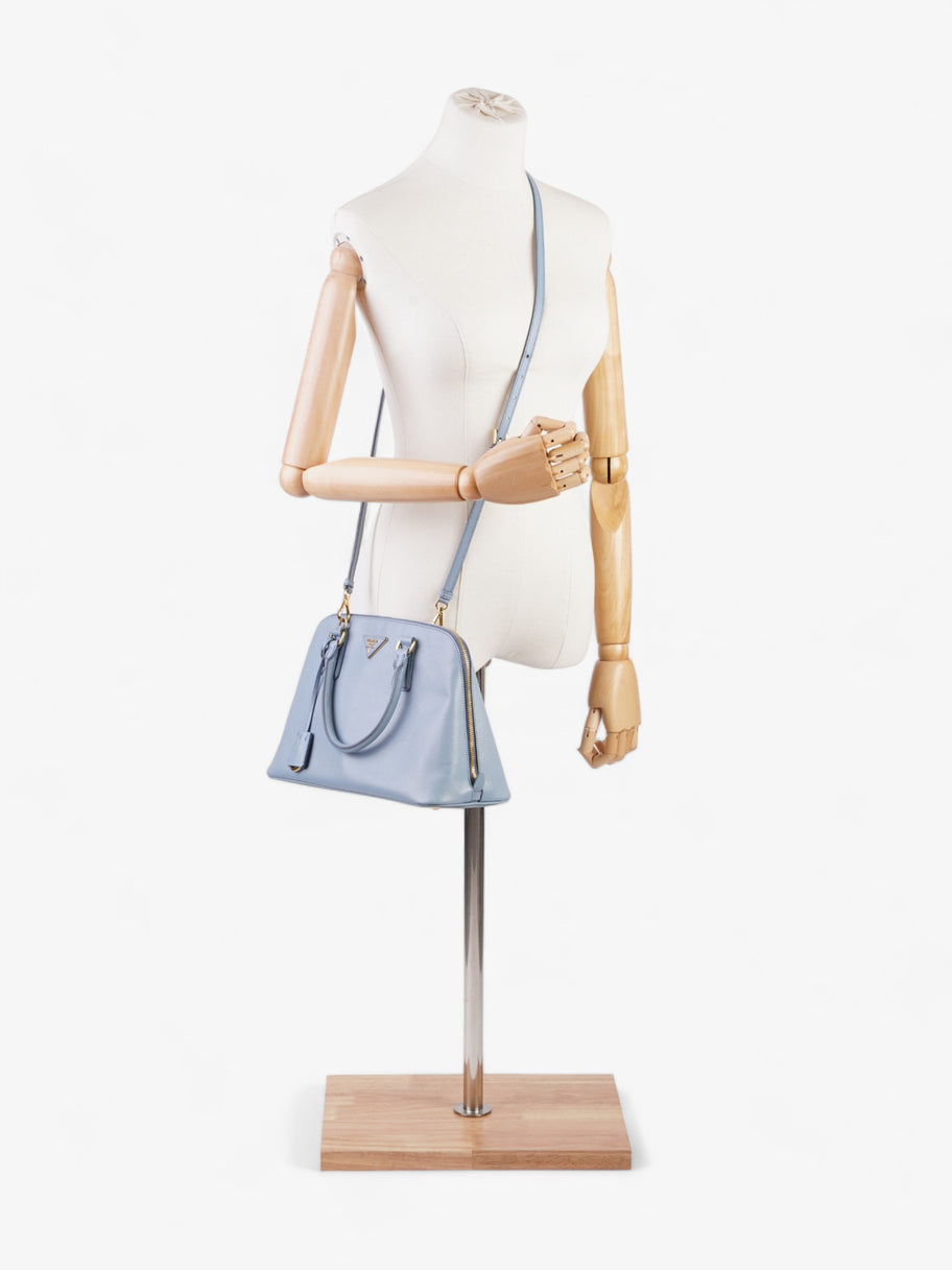 Galleria Tote Baby Blue Saffiano Leather Medium Image 2