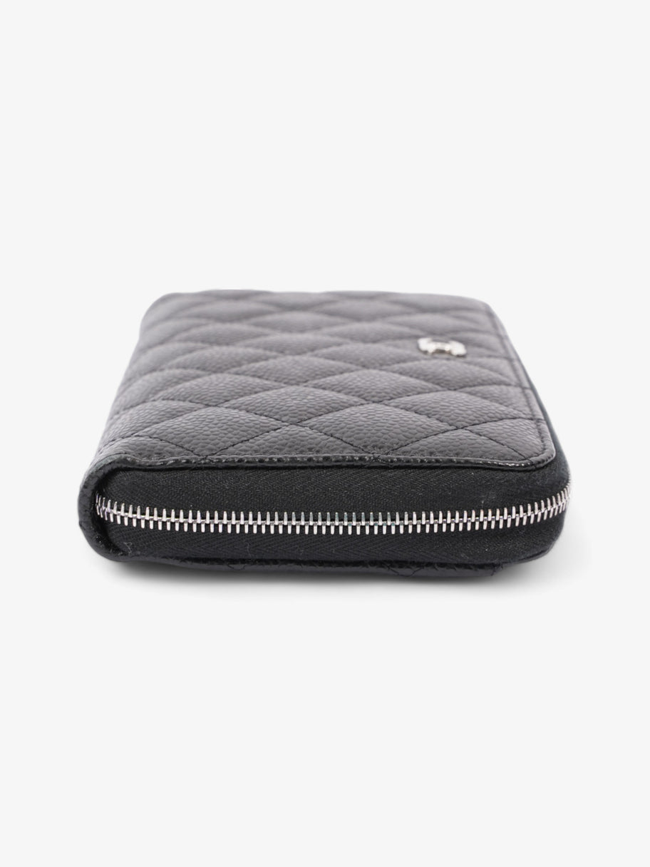 Zip Around Wallet Black Caviar Leather Image 3