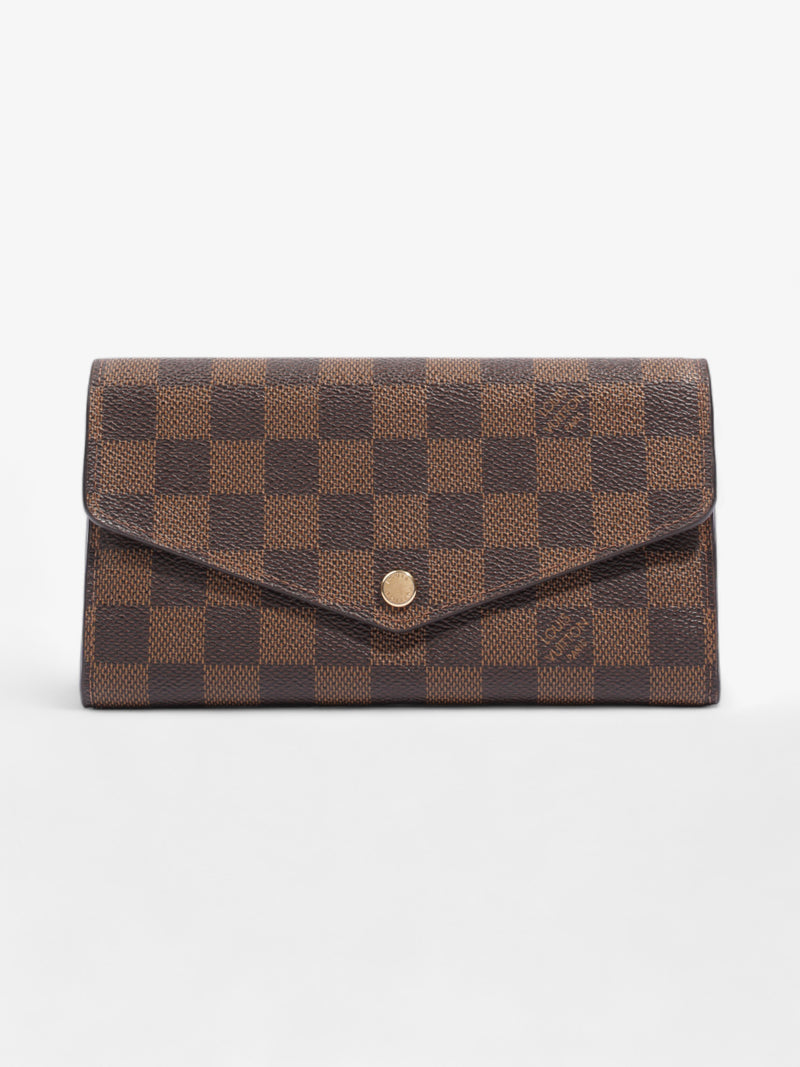  Sarah Wallet Damier Ebene Coated Canvas