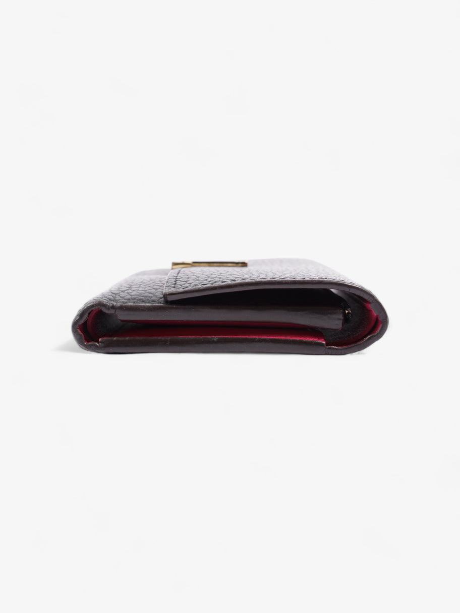 Capucines Compact Wallet Black Leather Image 2