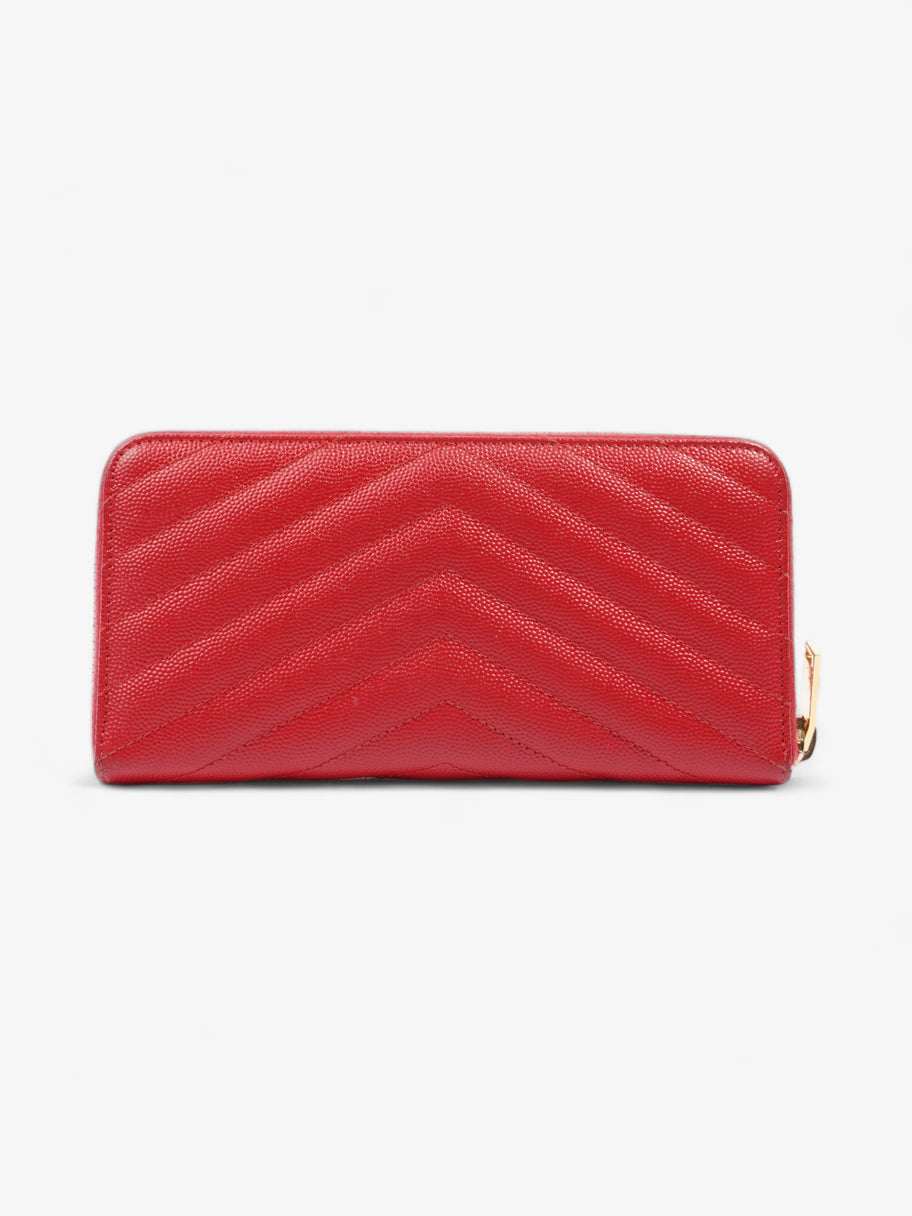 Cassandra Long Wallet Red Grained Leather Image 3