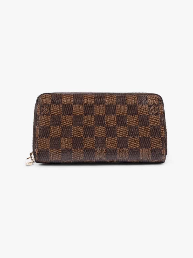  Zippy Wallet Damier Ebene Coated Canvas