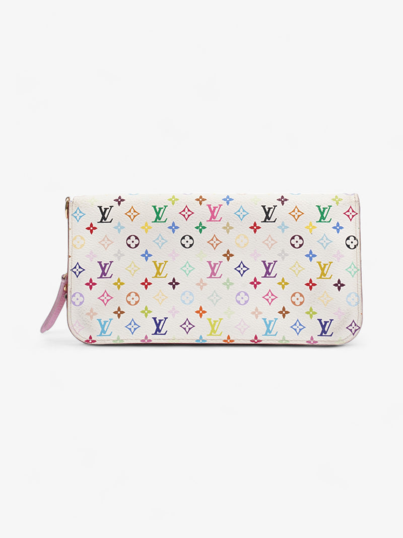  Double Zip Wallet Multicoloured Monogram Coated Canvas