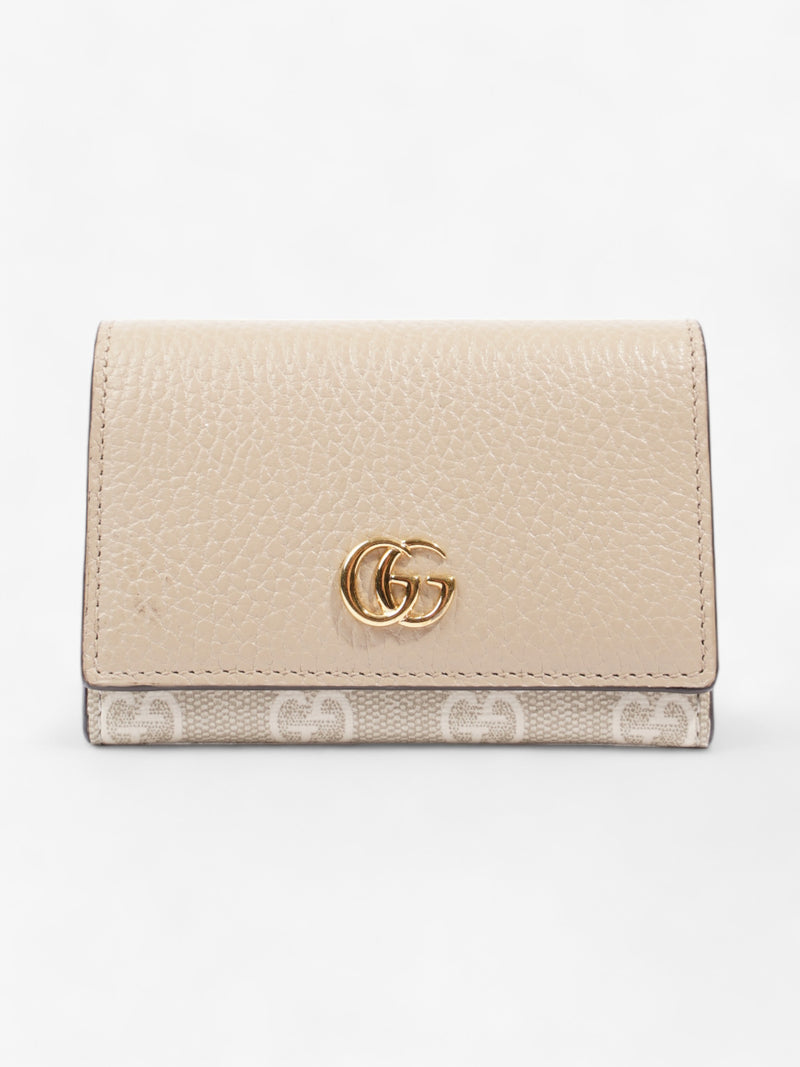  GG Marmont Wallet Beige Leather