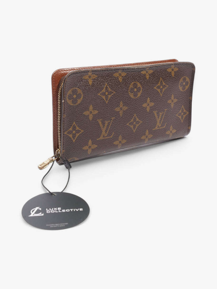 Louis Vuitton Zip Around Wallet Monogram Coated Canvas Image 9