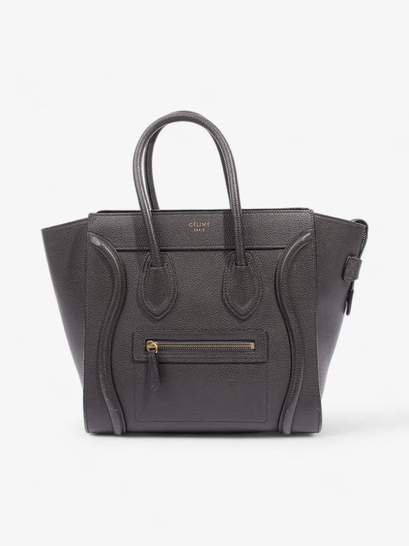  Micro Shopper Black Leather