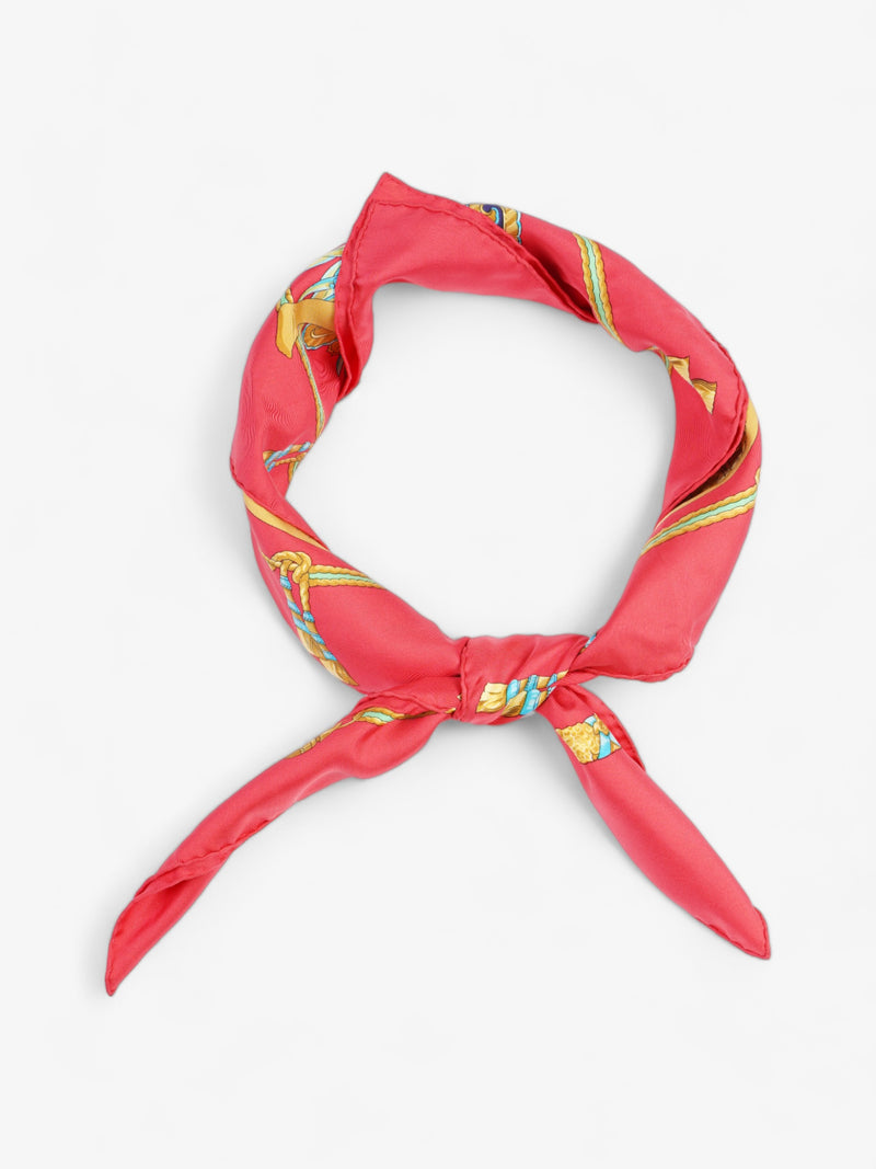  Hermes Hommage a Charles Garnier Red / Multicoloured Silk