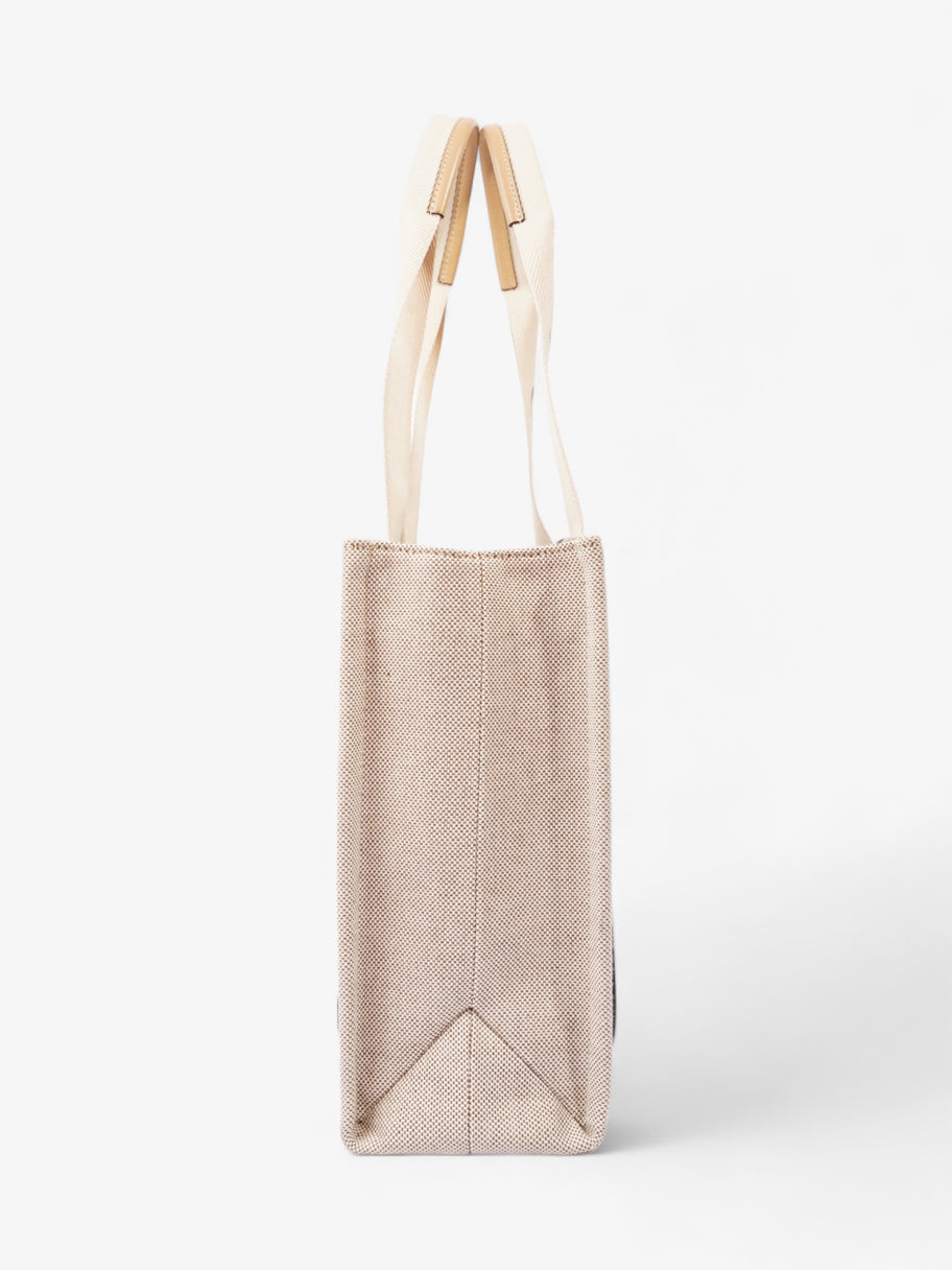 Woddy Tote Beige Cotton Medium Image 5