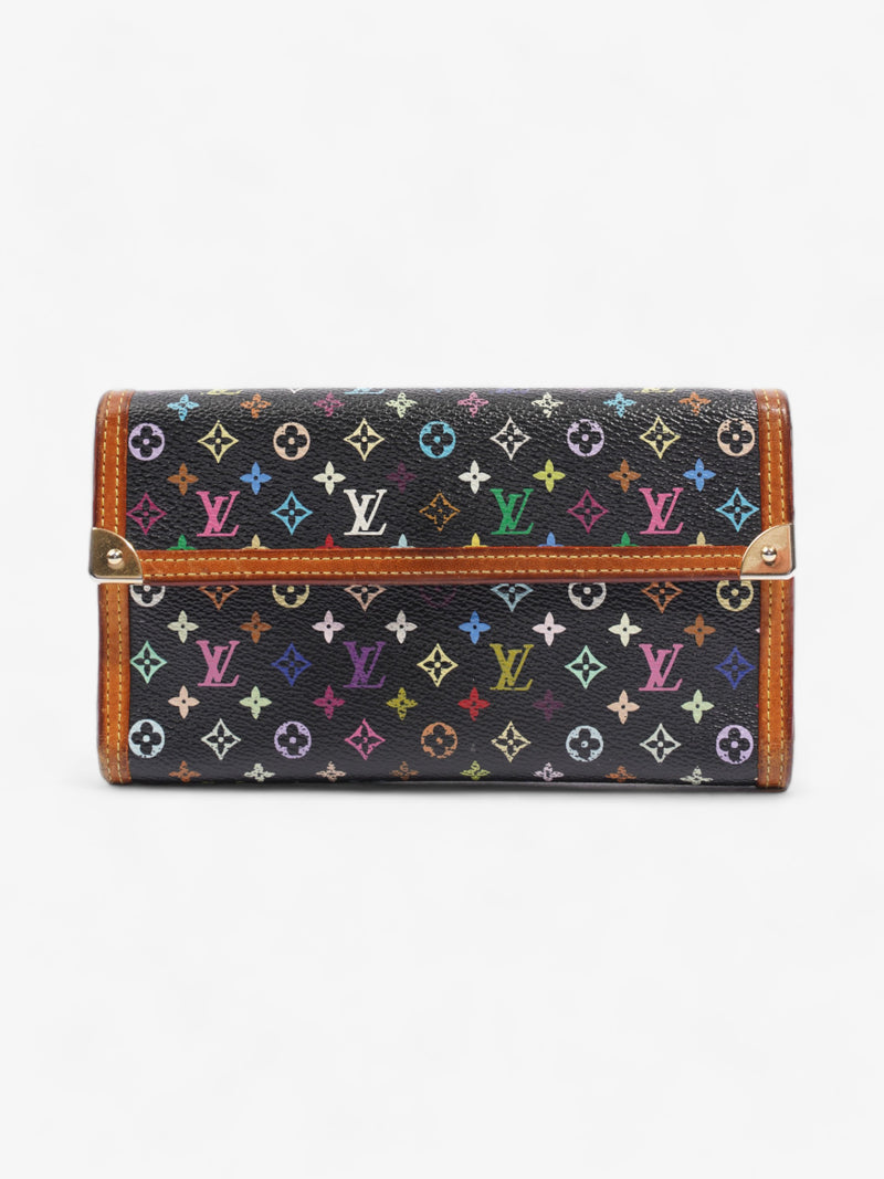  Louis Vuitton International Long Wallet Multicoloured Monogram / Brown Coated Canvas