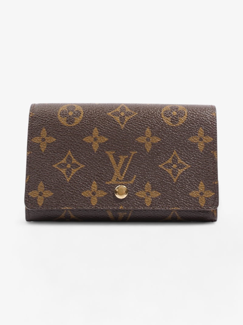  Compact Wallet Monogram Coated Canvas