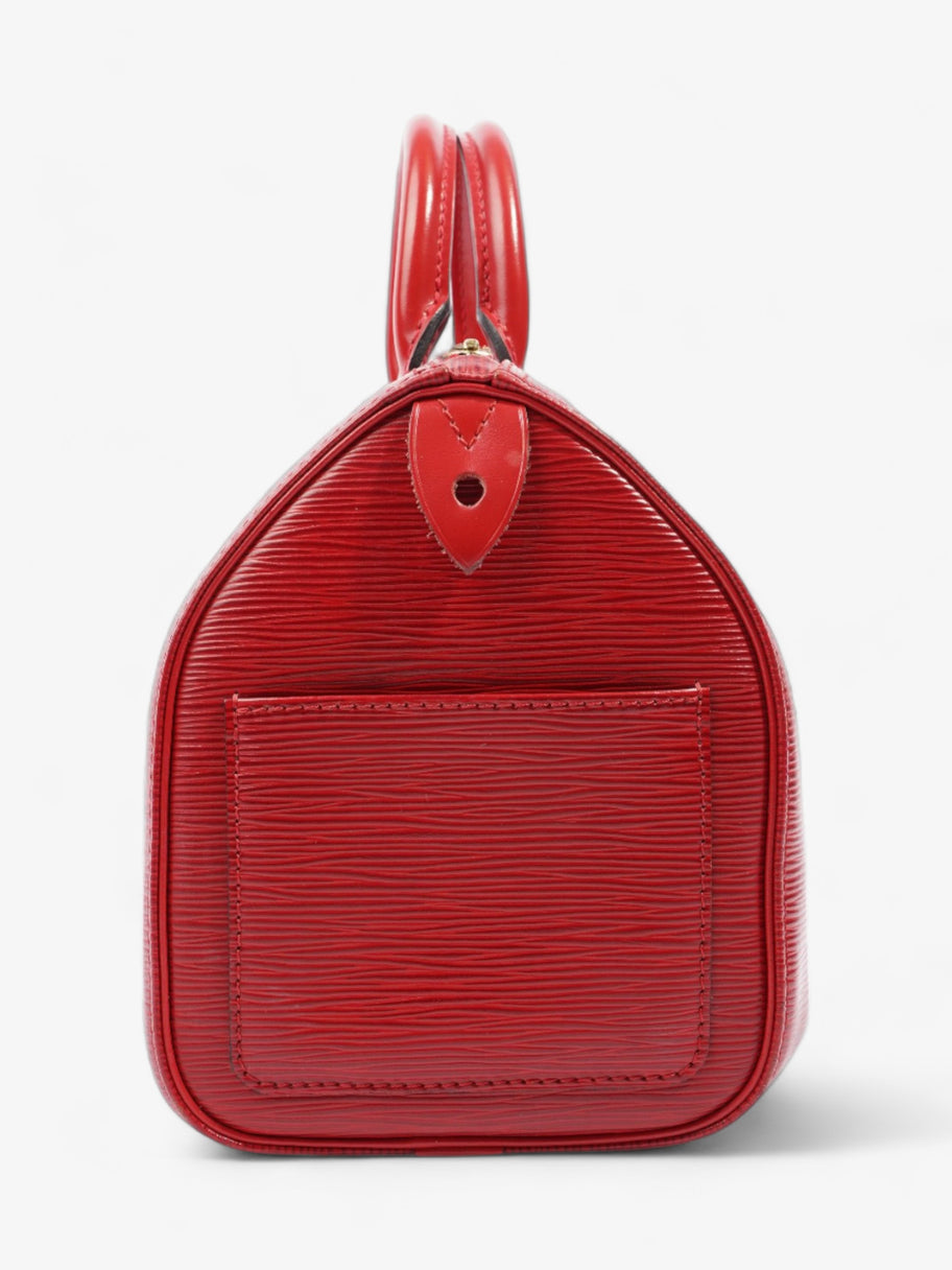 Louis Vuitton Speedy Red Epi Leather 25 Image 3