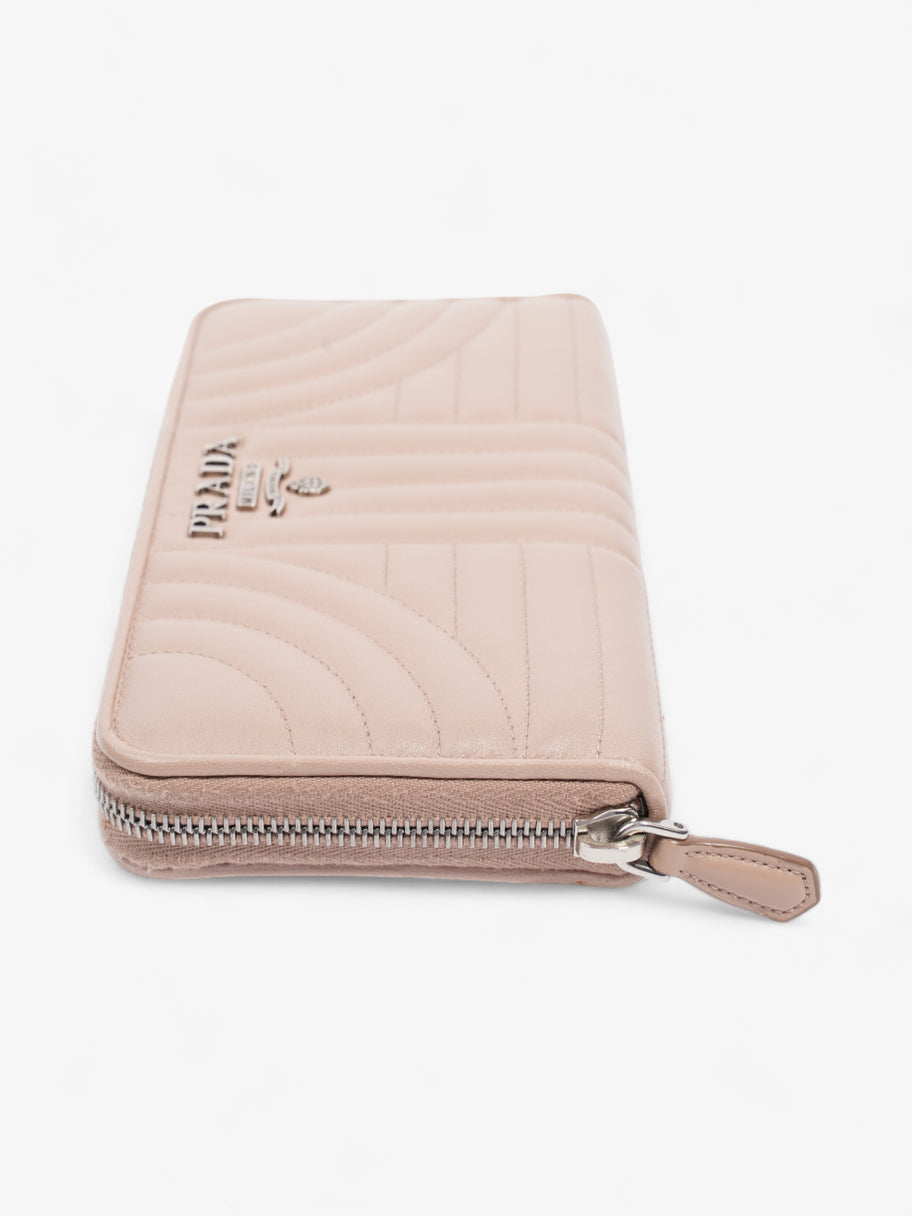 Nappa Leather Zip Round Wallet Nude Nappa Leather Image 4