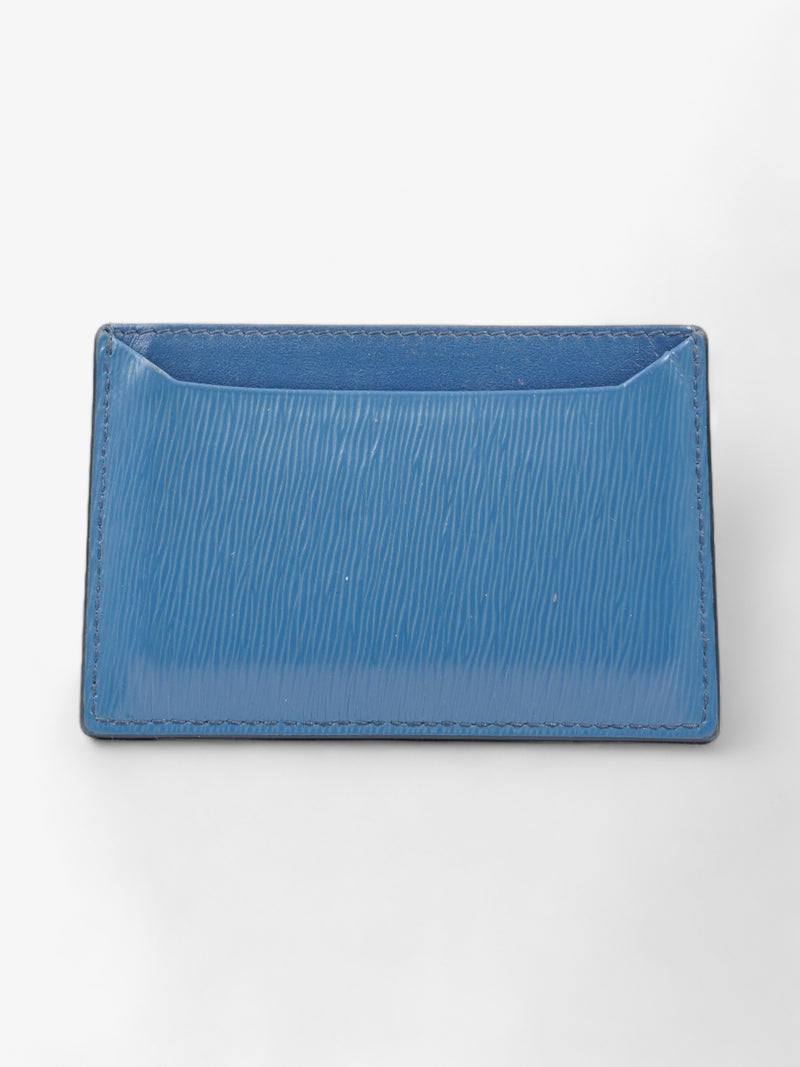  Prada Card Case Blue Epi Leather