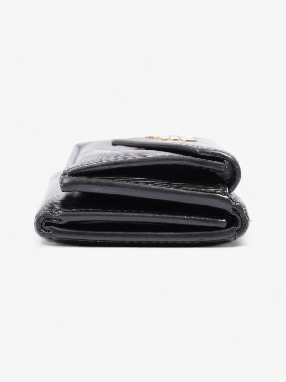 Prada Compact Wallet Black Epi Leather Image 4