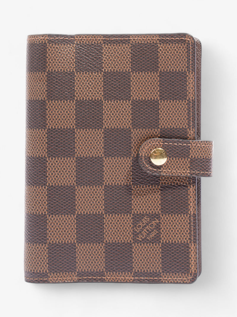  Louis Vuitton Small Ring Agenda Damier Ebene Coated Canvas