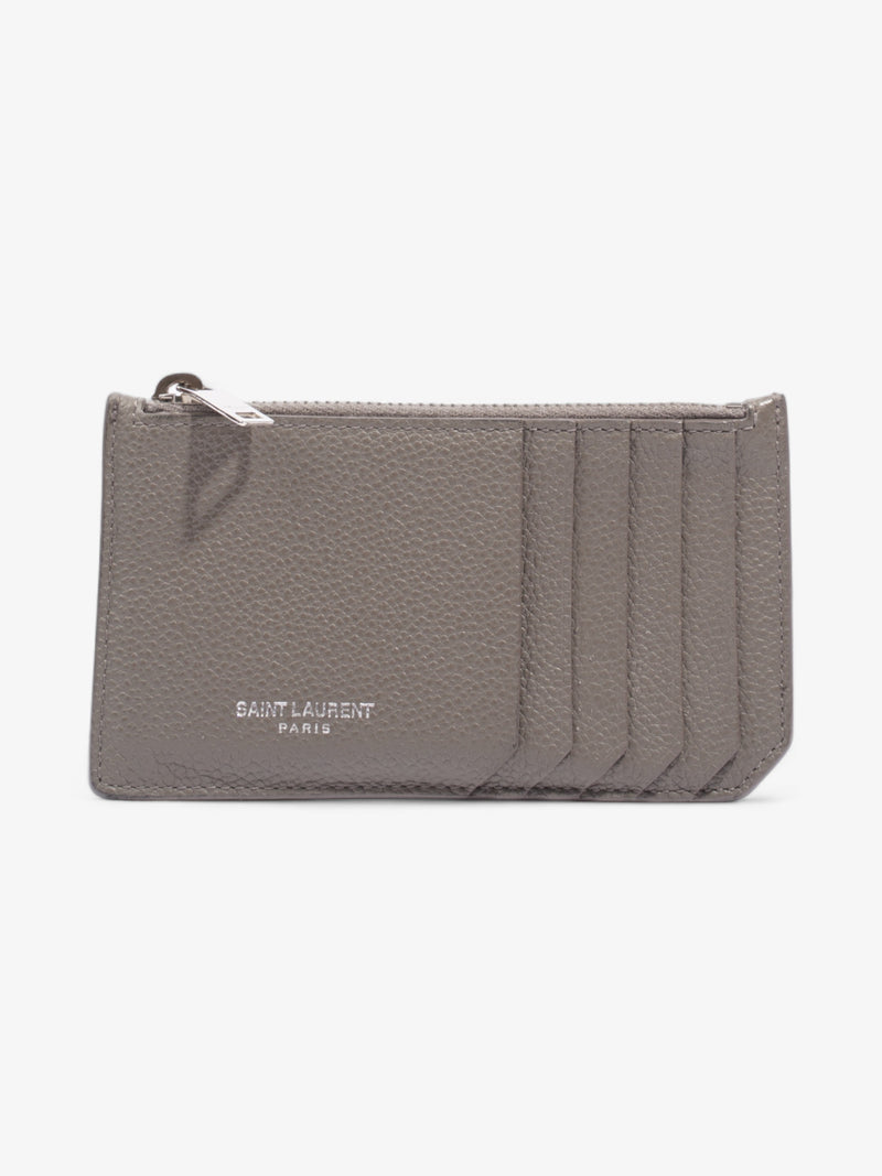  Saint Laurent Coin Purse Grey Leather