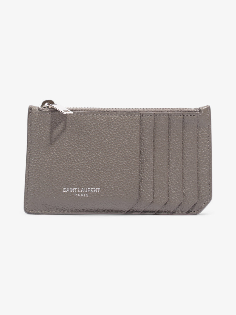 Saint Laurent Coin Purse Grey Leather Image 1