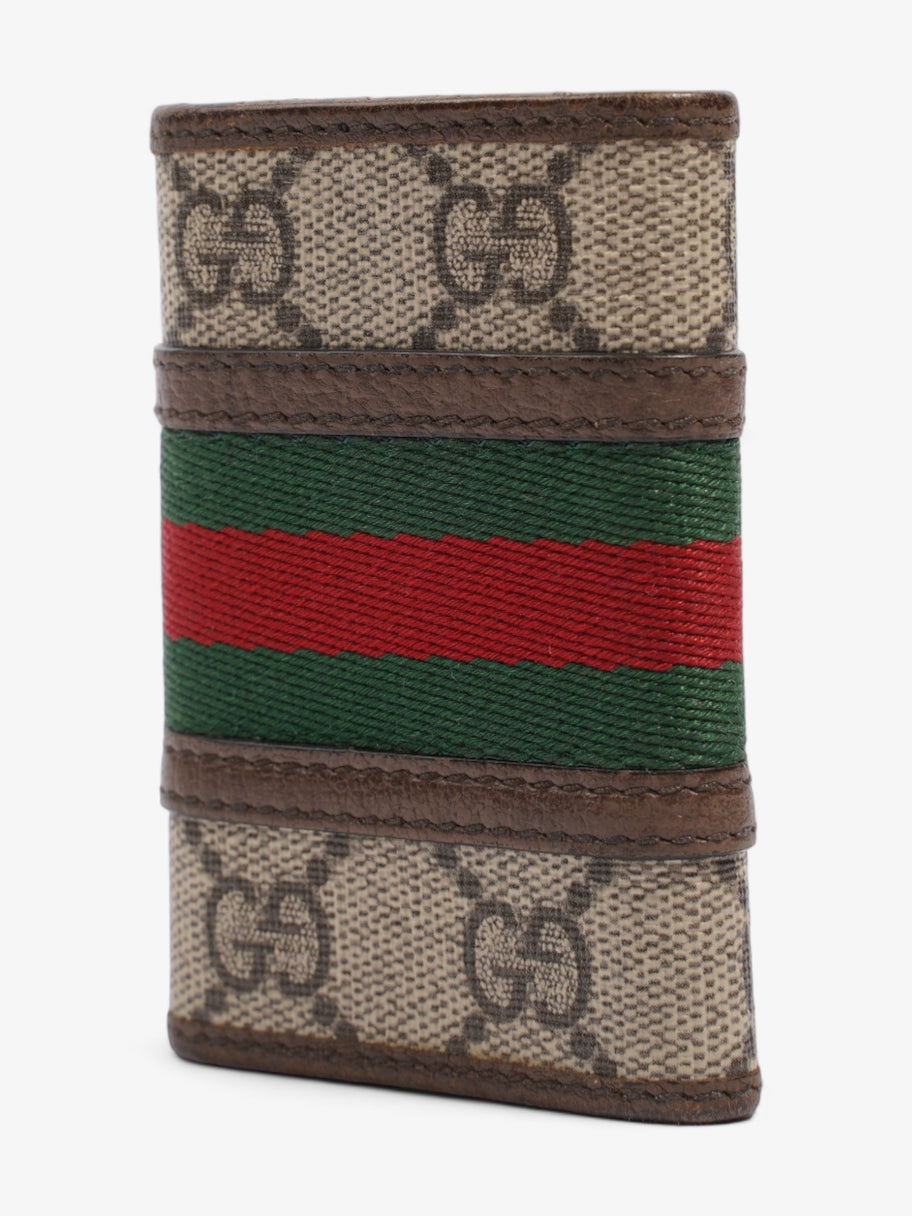 Gucci Key Case  Supreme / Green / Red Coated Canvas Image 5