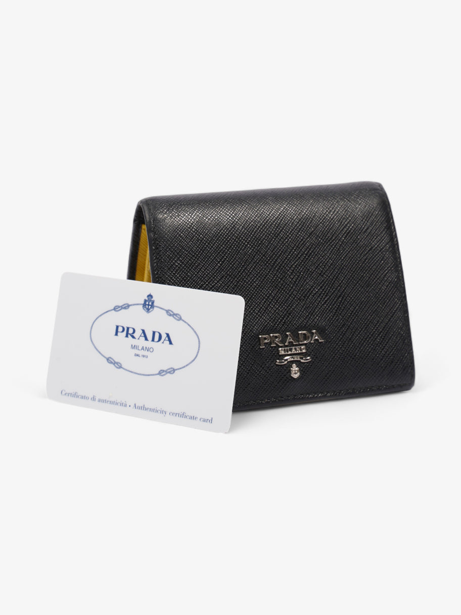 Prada Small Wallet Black Saffiano Leather Image 7