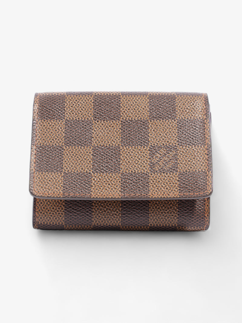  Louis Vuitton Card Case Damier Ebene Coated Canvas