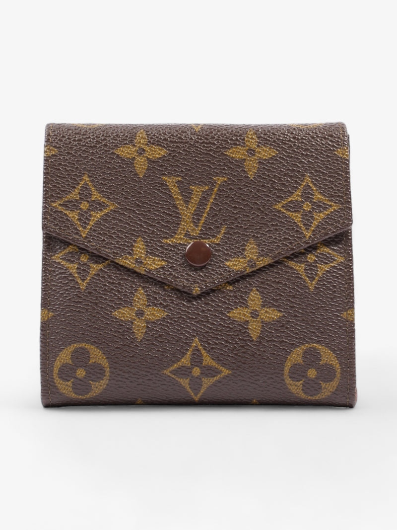  Compact Wallet Monogram Coated Canvas