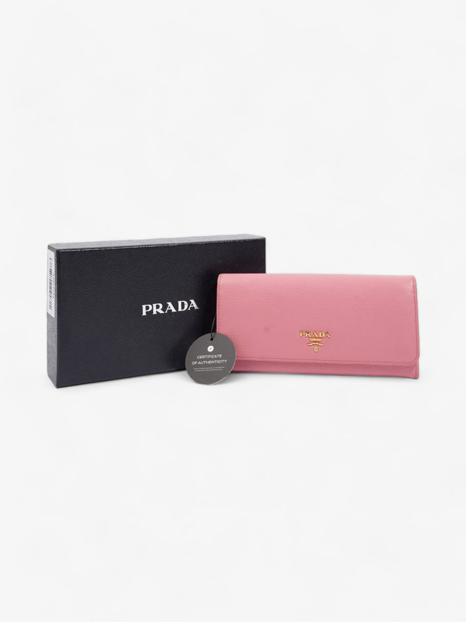 Long Wallet Pink Leather Image 10