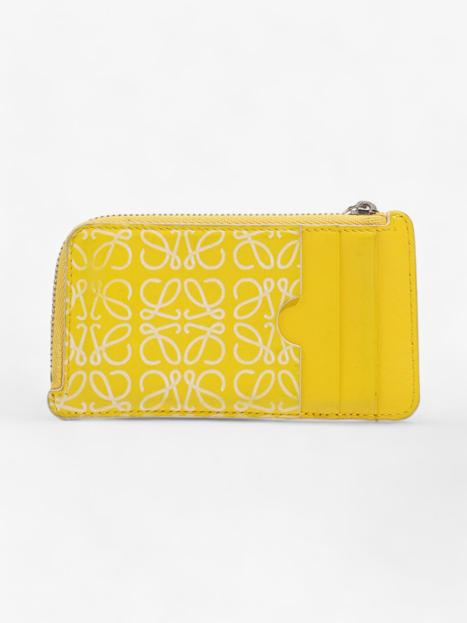 Anagram Coin / Card Holder Yellow Leather Image 2