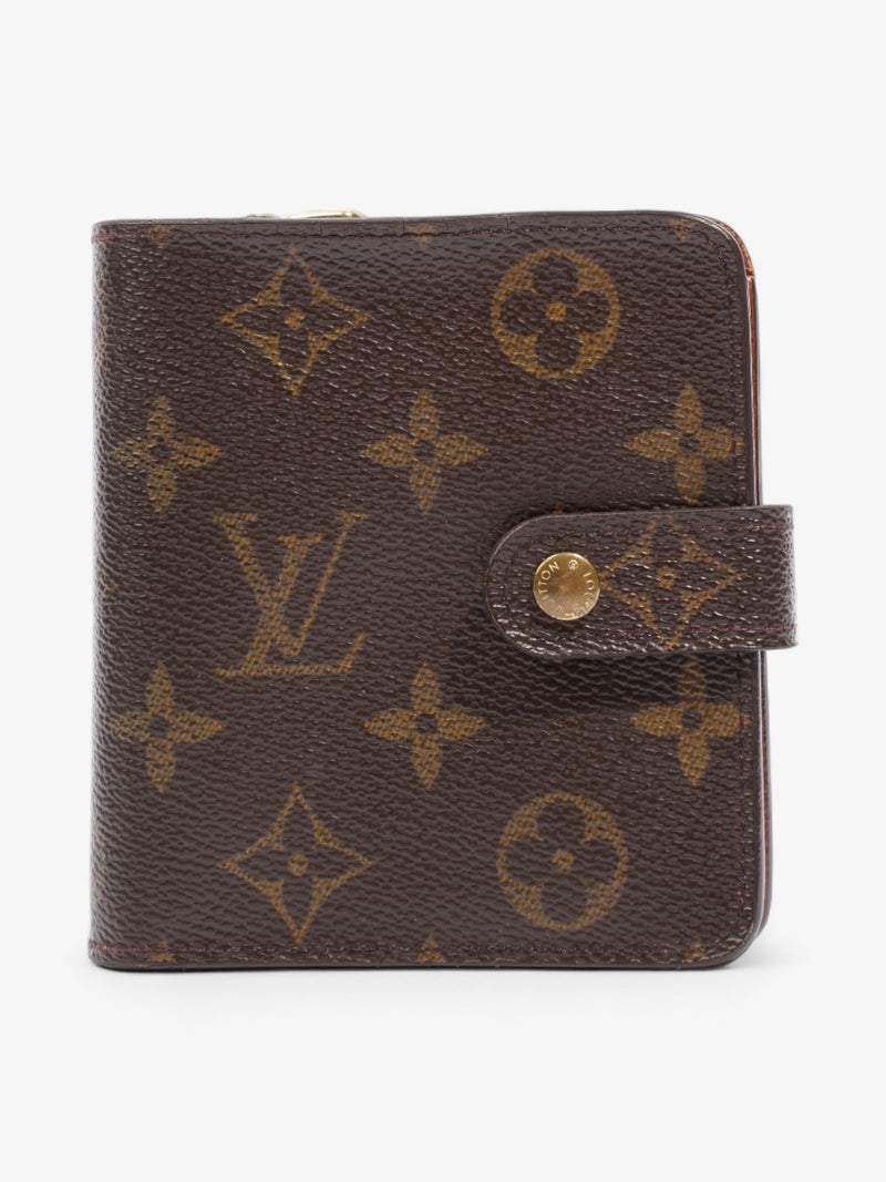  Compact Wallet Monogram Coated Canvas