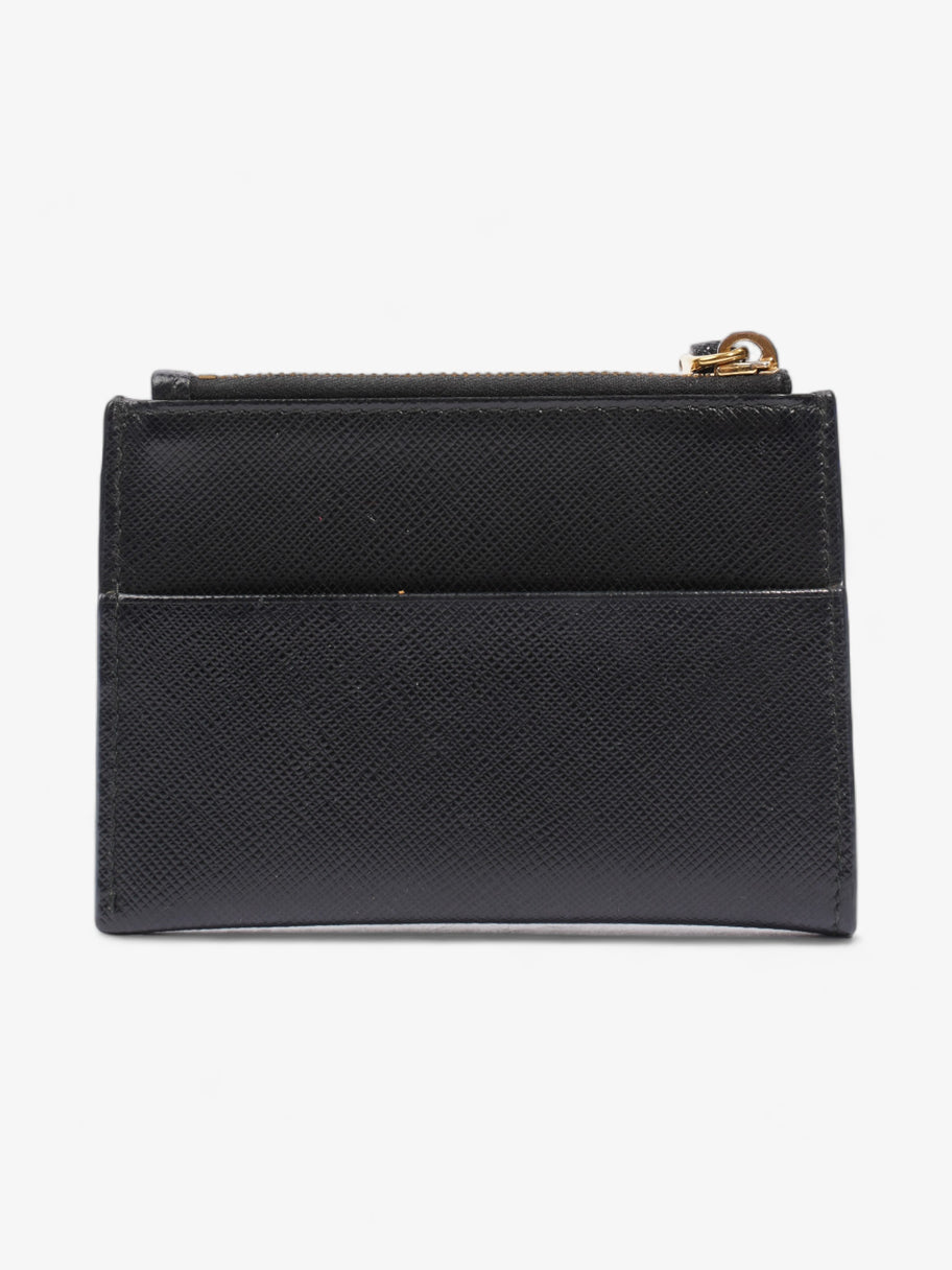 Triangle Wallet Black Saffiano Leather Image 2